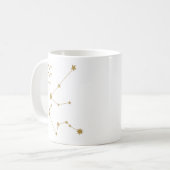 Aquarius Star Sign Gold Constellatie Koffiemok (Voorkant links)