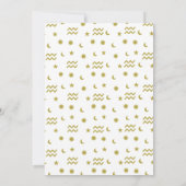 Aquarius sterrenbeeld kleur uitnodiging template (Achterkant)