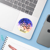 Aquarius Sticker (Laptop met iPhone)