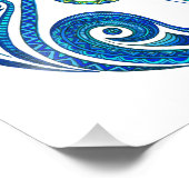 Aquarius-symbool Foto Afdruk (Hoek)