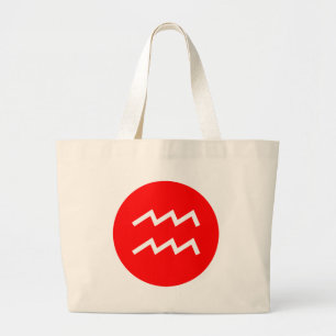 Aquarius-symbool Grote Tote Bag