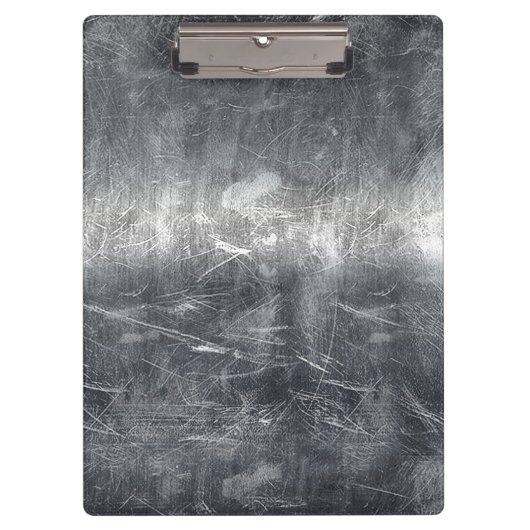 Aquarius Symbool Grunge Distress Silver Steel Klembord (Voorkant)