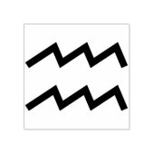 aquarius symbool, kunststempel 	rubberstempel (Afrduk)