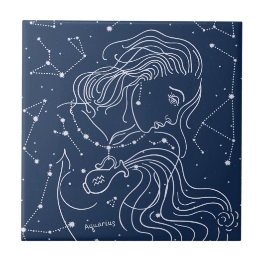 Aquarius Tegeltje (Voorkant)