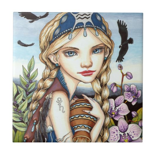 Aquarius Tegeltje (Voorkant)