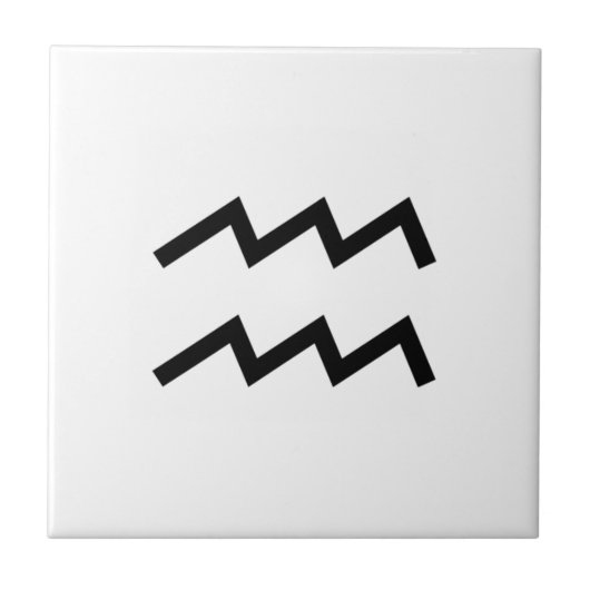 Aquarius Tegeltje (Voorkant)