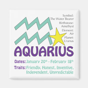 Aquarius Traits Magnet Magneet