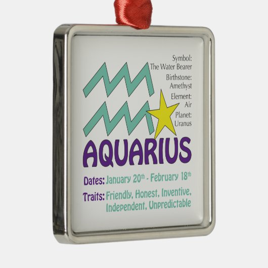 Aquarius Traits Ornament (Rechts)