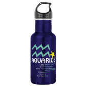 Aquarius Traits Water Fles (Voorkant)