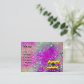 AQUARIUS, violet paars goudgeel Visitekaartje (Staand voorkant)