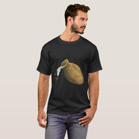 Aquarius waterdrager sterretje zodiastrologie t-shirt (Voorkant volledig)
