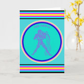 Aquarius Wenskaart Kaart (Gele Bloem)