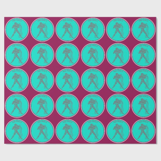 Aquarius Wrapping Paper Cadeaupapier (Vlak)