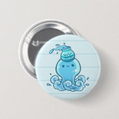 Aquarius Zodiac Animal Button (Voorkant /achterkant)