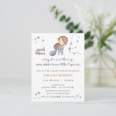 Aquarius Zodiac Baby Shower Invitation (Debout devant)