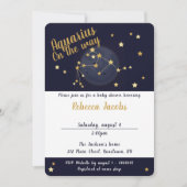 Aquarius zodiac Baby shower Uitnodiging (Voorkant)