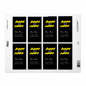 AQUARIUS ZODIAC BIRTHDAY Blue Sapphire Etiket (Full Sheet)