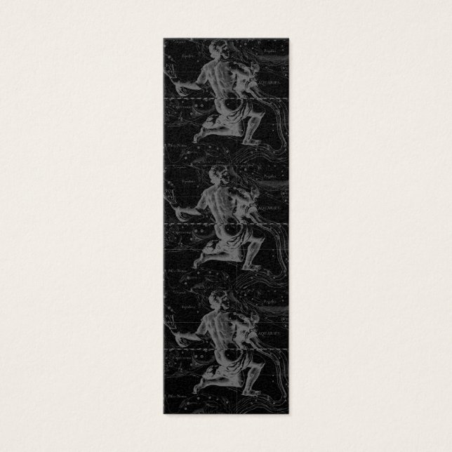Aquarius Zodiac Constellation Hevelius 1690 Mini Visitekaartjes (Voorkant)