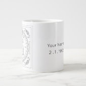Aquarius Zodiac Custom Anniversaire Mug (Devant)
