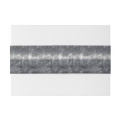 Aquarius Zodiac Distress Silver Steel Style Uitnodigingen Wikkel (Achterkant Voorbeeld)