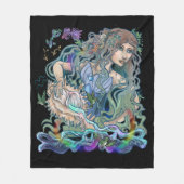 Aquarius Zodiac Fleece Deken (Voorkant)