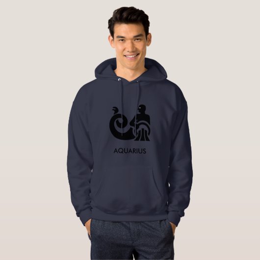 Aquarius Zodiac Hoodie (Voorkant volledig)