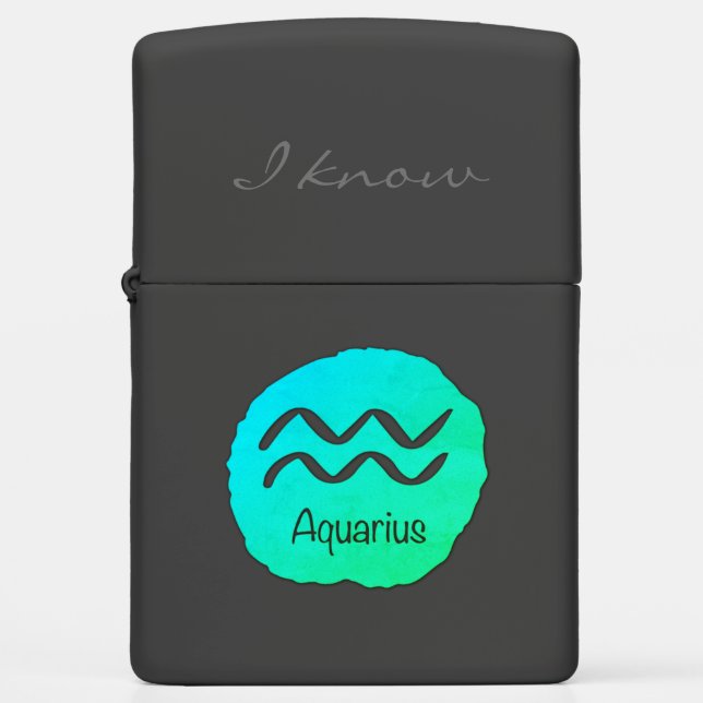 Aquarius Zodiac I Know (Voorkant)