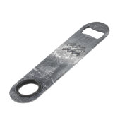 Aquarius Zodiac Industrial Silver Steel Speed Flessenopener (Voorkant Gekanteld)