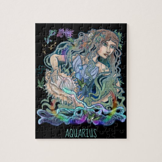Aquarius Zodiac Legpuzzel (Verticaal)