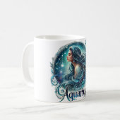 Aquarius Zodiac Mug - Conception Cosmique et Dream (Devant gauche)