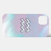 Aquarius Zodiac op moeder van parelstijl Case-Mate iPhone Case (Achterkant (horizontaal))