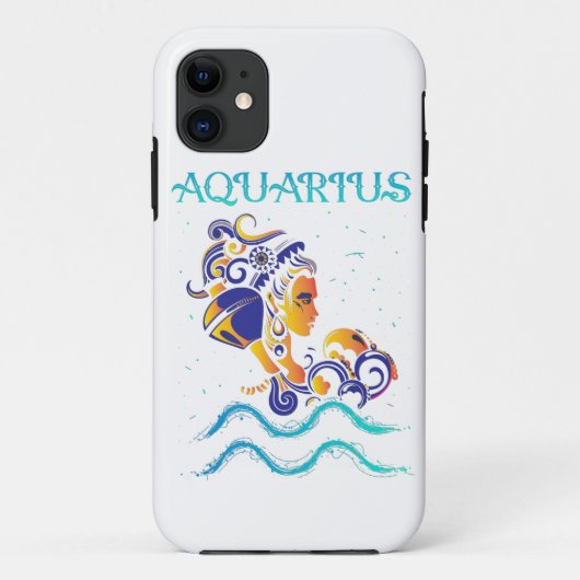 Aquarius Zodiac Sign Case-Mate iPhone Case (Achterkant)