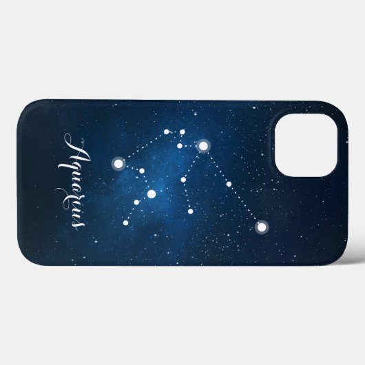 Aquarius Zodiac Sign Constellation Case-Mate iPhone Case (Achterkant (horizontaal))