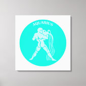 Aquarius, Zodiac Sign, Horoscope, Astrology Canvas Afdruk (Voorkant)
