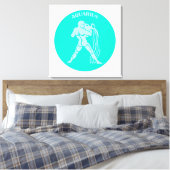 Aquarius, Zodiac Sign, Horoscope, Astrology Canvas Afdruk (Insitu (Slaapkamer))