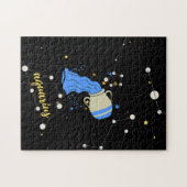 Aquarius Zodiac Sign in Space Legpuzzel (Horizontaal)