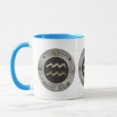 Aquarius Zodiac Sign Personalized Mugs Mok (Links)