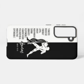 Aquarius Zodiac Sign Samsung Galaxy Hoesje (Achterkant horizontaal)