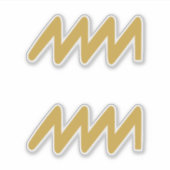 Aquarius Zodiac Sign Sticker (Voorkant)