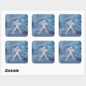 Aquarius Zodiac Sign Stickers (Vel)