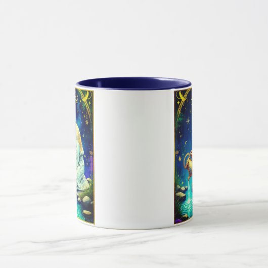 Aquarius Zodiac Sign Under a Starry Sky Mok (Midden)