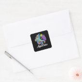 Aquarius Zodiac Sign Vierkante Sticker (Envelop)