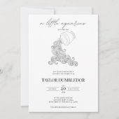 Aquarius Zodiac Star Sign Astrology Baby shower Kaart (Voorkant)