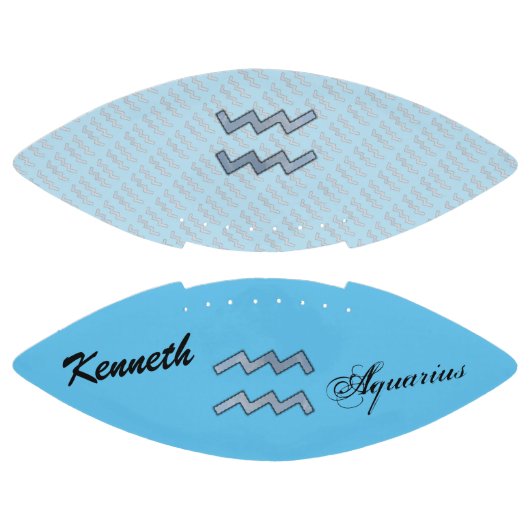 Aquarius Zodiac Symbol Element van K Yoncich American Football (Panelen)