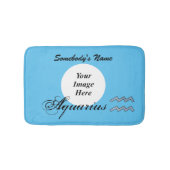 Aquarius Zodiac Symbol Element van K Yoncich Badmat (Voorkant)