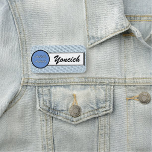 Aquarius Zodiac Symbol Element van K Yoncich Naamplaatje