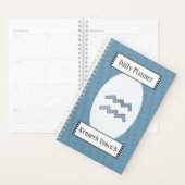 Aquarius Zodiac Symbol Element van K Yoncich Planner (Display)