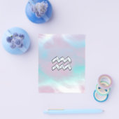 Aquarius Zodiac Symbol op moeder van Pearl Nacre Flyer (Enkel)