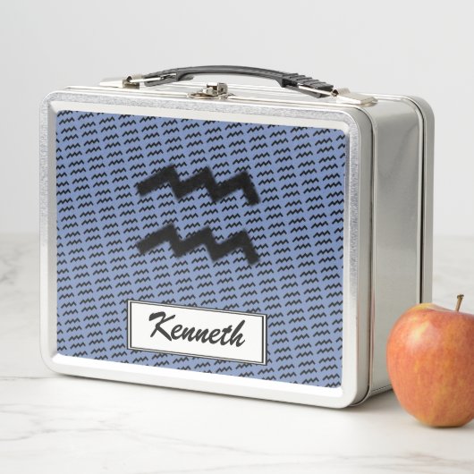 Aquarius Zodiac Symbol Standard van K Yoncich (In situ)