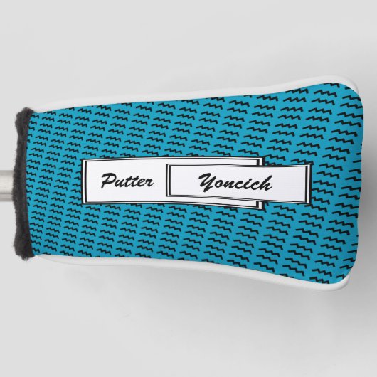 Aquarius Zodiac Symbol Standard van Kenneth Yoncic Golfheadcover (Voorkant)